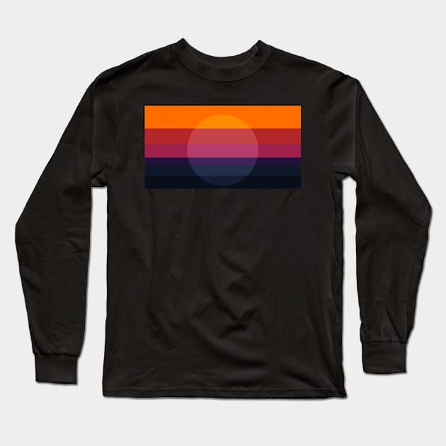 minimal ocean sunset Long Sleeve T-Shirt by pholange